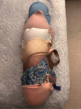 Soma Mixed Color Bras - Blue, Pink, White, Peach, Brown, Multicolor
